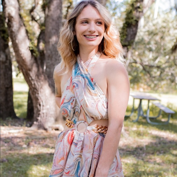 Luxxel Maxi Cutout Dress - Picture 5 of 9